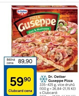 Pizza mražená Guseppe Dr. Oetker