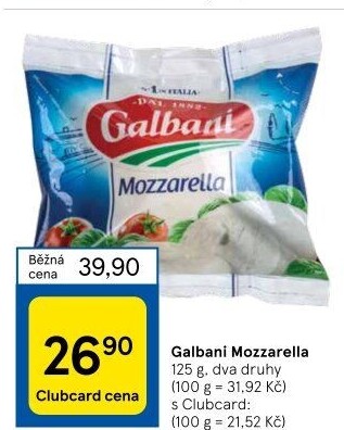 Sýr Mozzarella Galbani