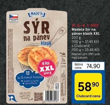 Sýr na pánev Madeta