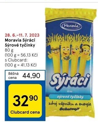 Sýrové tyčinky Sýráci Moravia