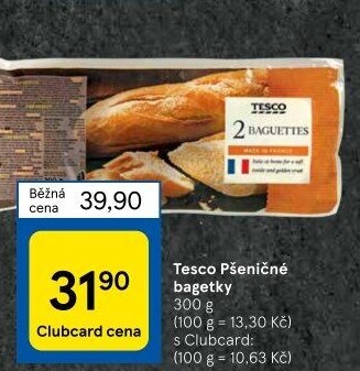 Bagety Tesco
