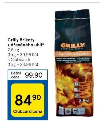 Brikety dřevěné Grilly