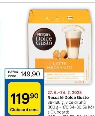 Kapsle Dolce Gusto Nescafé