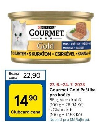 Konzerva pro kočky Gold Gourmet Purina