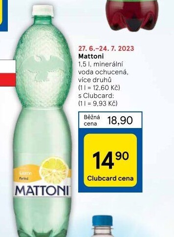 Ochucená voda Mattoni
