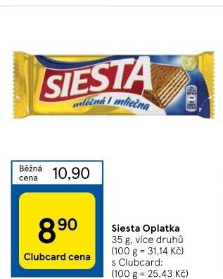 Oplatky Siesta