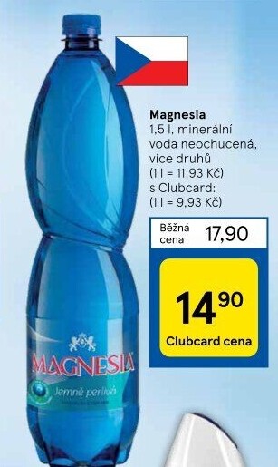 Přírodní voda Magnesia