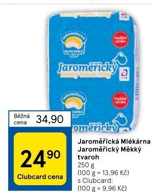 Tvaroh měkký Jaroměřický