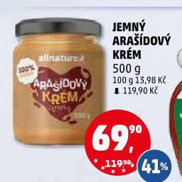 Arašídový krém Allnature