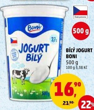 Bílý jogurt Boni