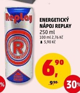 Energetický nápoj Replay
