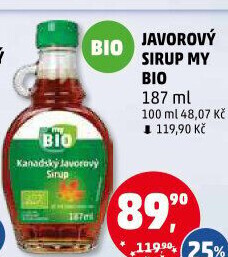 Javorový sirup My BIO