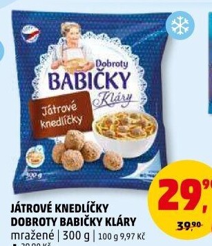 Knedlíčky játrové mražené Dobroty Babičky Kláry