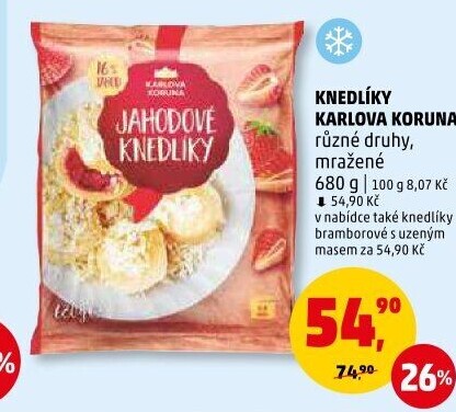 Knedlíky mražené Karlova Koruna