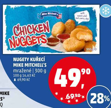 Kuřecí nugetky mražené Mike Mitchell'
