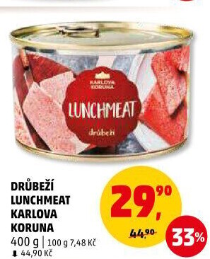 Lunchmeat drůbeží Karlova Koruna