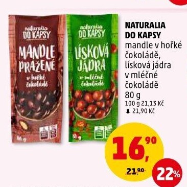 Mandle v čokoládě Naturalia