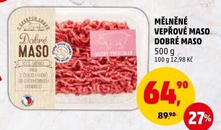 Maso mleté vepřové Dobré maso