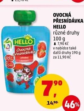 Ovocná kapsička Hello