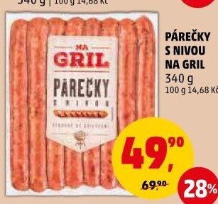 Párečky s nivou Na gril Penny