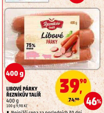 Párky libové Řezníkův talíř