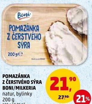 Pomazánka z čerstvého sýra Boni