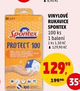 Rukavice vinylové Spontex