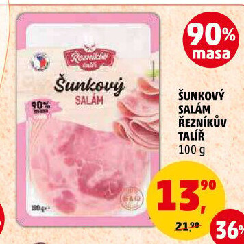 Salám šunkový Řezníkův talíř
