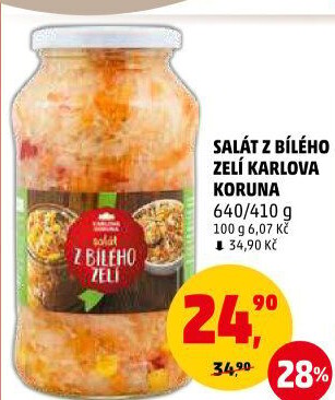 Salát z bílého zelí Karlova Koruna