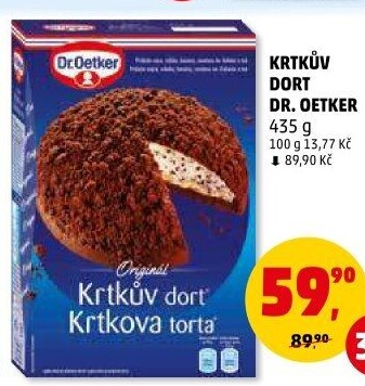 Směs na krtkův dort Dr. Oetker