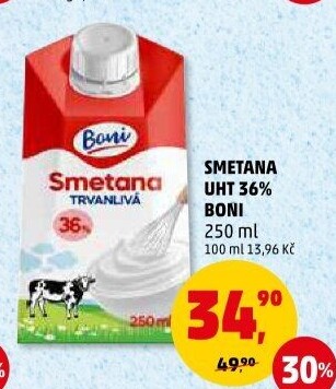Smetana ke šlehání Boni 36%