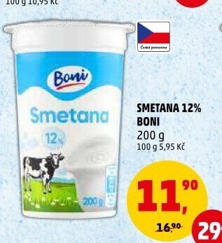 Smetana na vaření 12% Boni