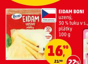 Sýr Eidam uzený 30% Boni