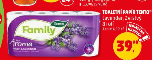 Toaletní papír 2vrstvý Family Tento