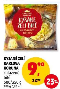 Zelí bílé kysané Karlova Koruna