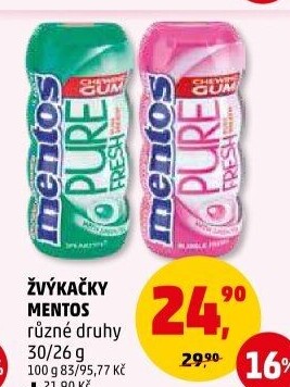 Žvýkačky Mentos