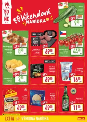 akční leták BILLA 28.6.2023-3.7.2023