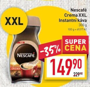 Instantní kávy Nescafé Crema