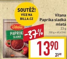 Koření Paprika sladká Vitana