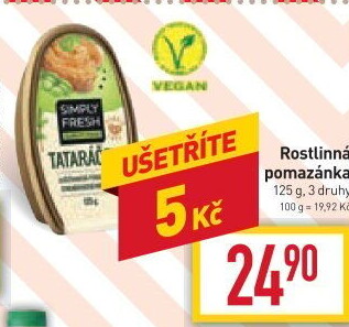 Pomazánky Simply Fresh