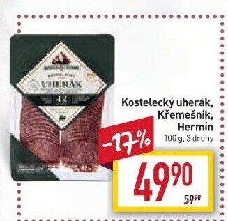 Salám Uherák kostelecký Kostelecké uzeniny