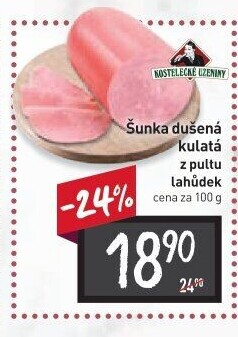 Šunka dušená kulatá Kostelecké uzeniny