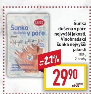 Šunka dušená nejvyšší jakosti LE&amp