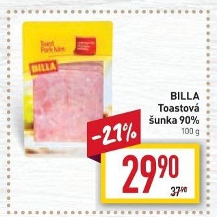 Šunka toastová Billa