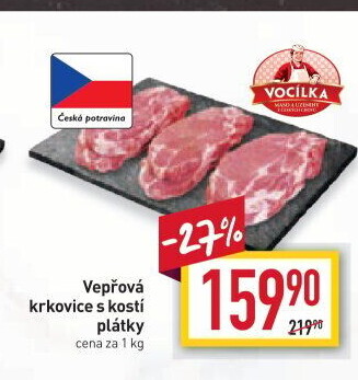 Vepřová krkovice s kostí Vocílka