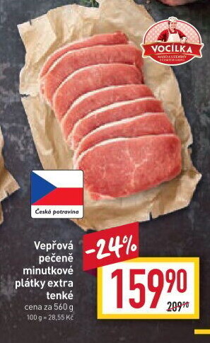 Vepřová pečeně bez kosti Vocílka