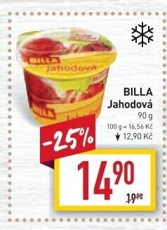 Zmrzlina v kelímku Billa