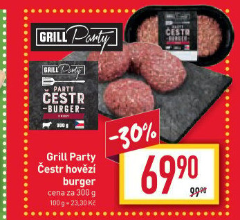 Hovězí burger Čestr Grill Party