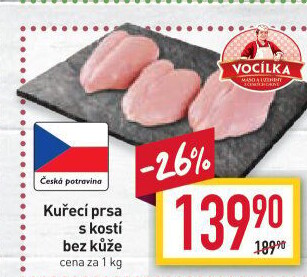 Kuřecí prsa s kostí Vocílka