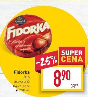 Oplatky Fidorka Opavia